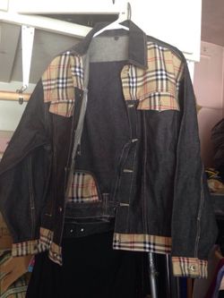 Nice set jacket and pants jeans for men size medium for the jackets 30w 32 l