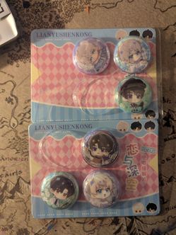 Love and Deepspace Mini Pins/ Badges Xavier Rafayel Caleb Zayne
