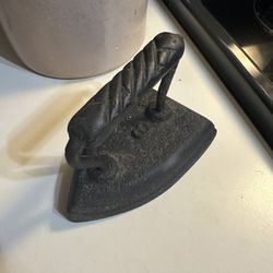 Antique cast iron iron