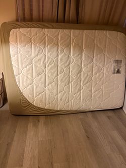 Used full size pillow top mattress with box spring