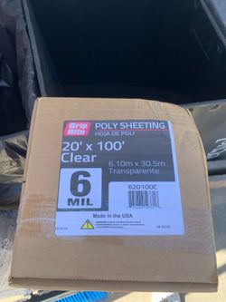 Grip Rite Poly Sheeting 20'×100' 6 MIL