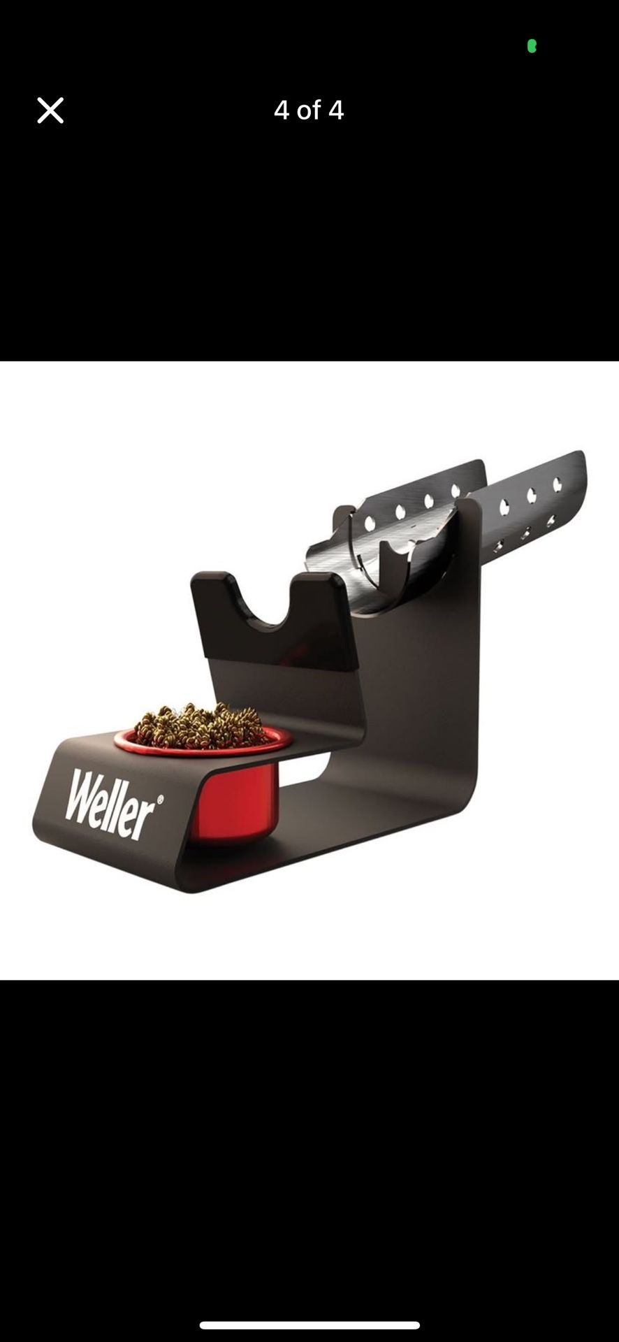 Soldering Iron Holder With Dry Tip Cleaner