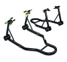 Pair Motorcycle Stand Lift Universal Paddock 880lbs Front Wheel Fork Rear Wheel Swingarm Spool bike Stand Suzuki Yamaha BMW Kawasaki Honda