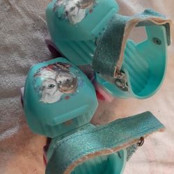Little Girls Frozen Roller Skates Adjustable