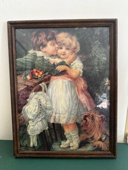 Vintage Frederick Morgan ‘Over the Garden Wall’ Framed Art Print