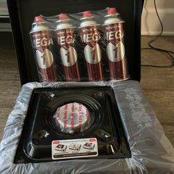 Butane Stove And Gas Tanks