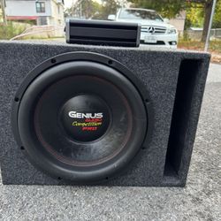 12"Genius Audio G6 in ported box and Dual 500w amp 