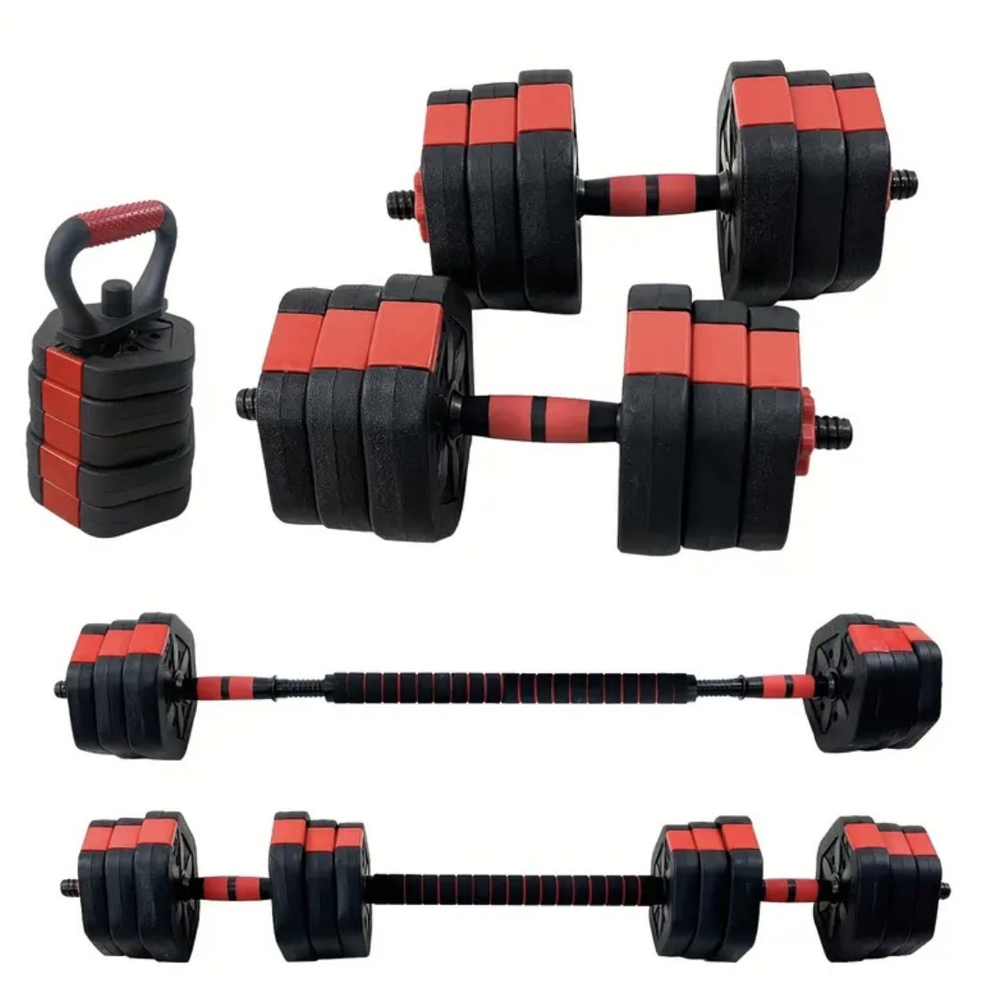 Adjustable Dumbbell Set 50lb 4 In 1