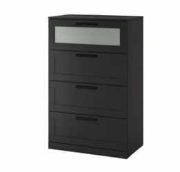IKEA BRIMNES 4-Drawer Dresser, Black — Like New (x2 available)