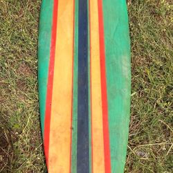 Vintage 6 Ft 8 In 1970s Single Fin Surfboard $250