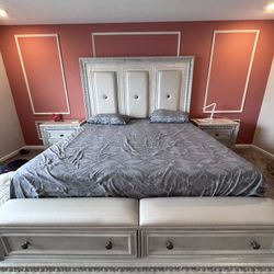 King 5 Piece Solid Wood Bed Set