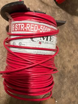 CME 6 AWG Stranded Red Wire 500ft