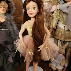 Ballerina Porcelain Doll Perfect Heavy  60 Dollars  May West Doll Vintage Perfect  60 Dollars