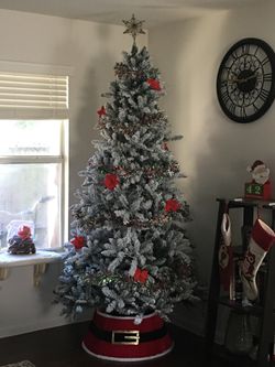 Flocked Christmas Tree
