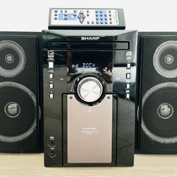 Sharp sound system with remote  