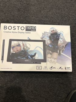NEW BOSTO 16HD series Drawing Tablet 15.6" screen Finger Touch Available Graphic