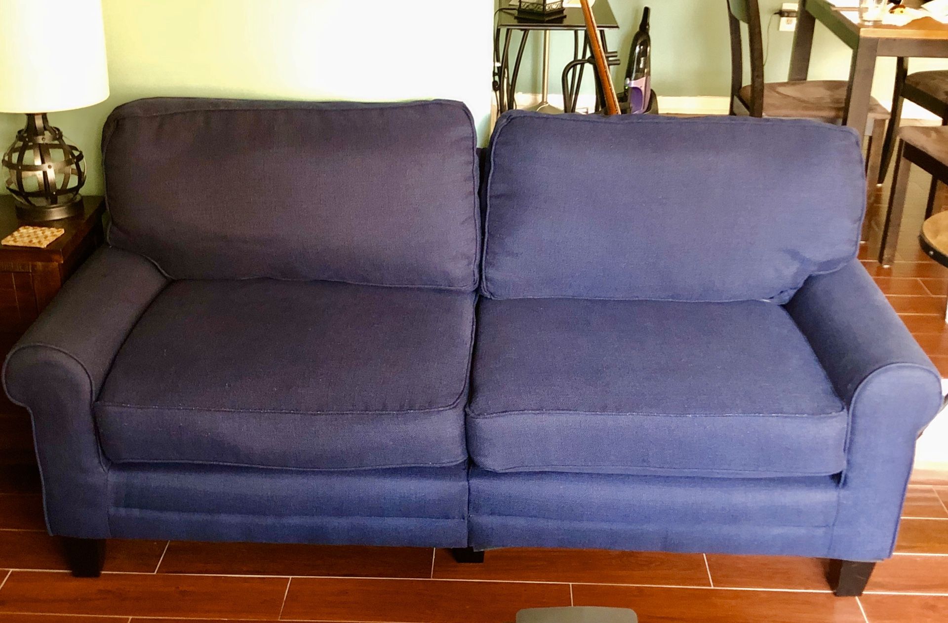 Clean, Navy Blue Couch