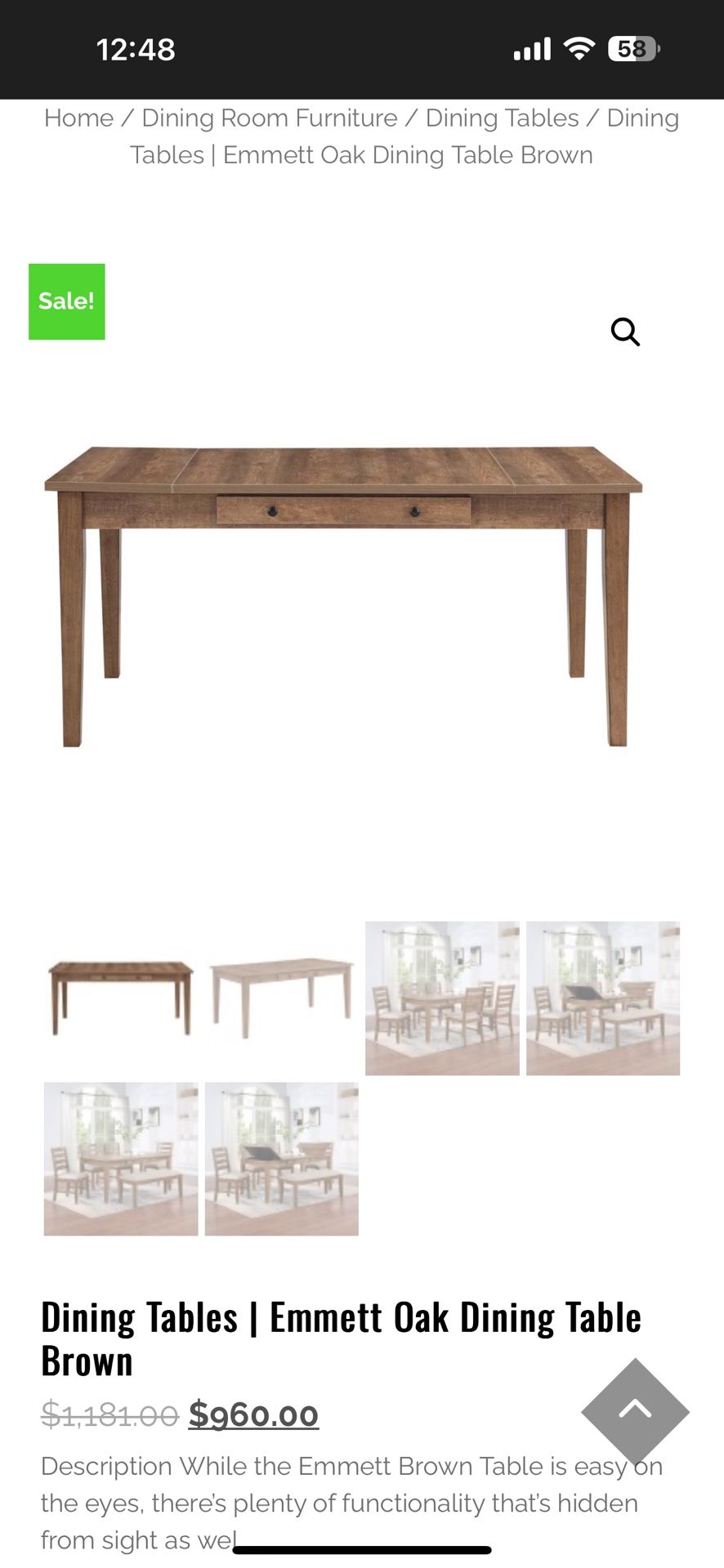 Oak dining table NEED GONE