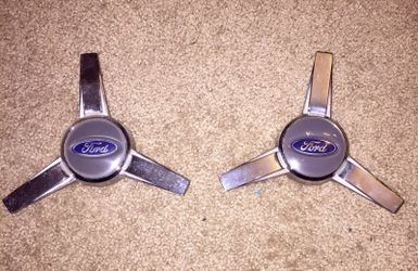 2 Ford Mustang 3 Bar Spinner Caps