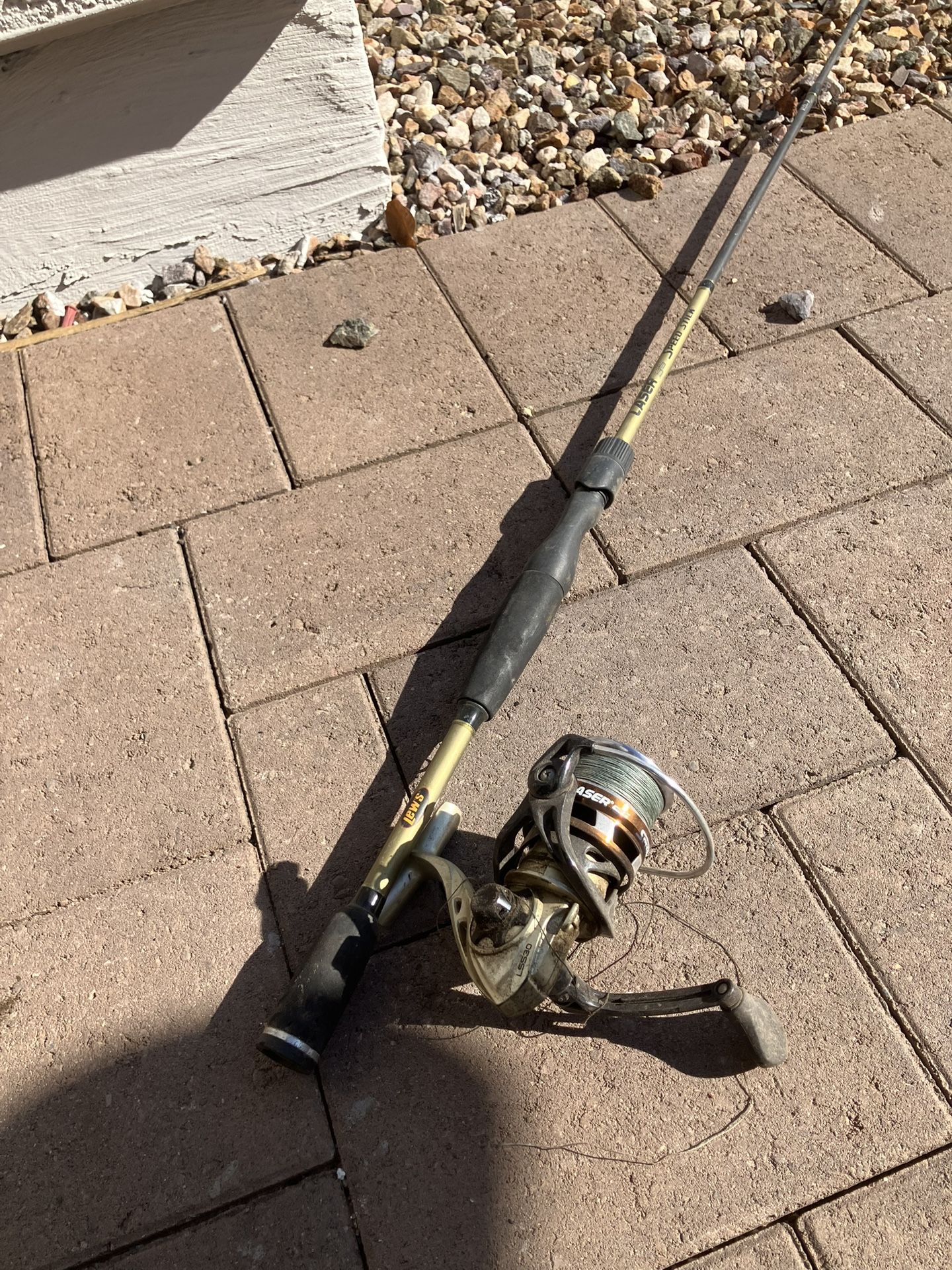 Lews 6’-6” Fishing Pile And Reel 