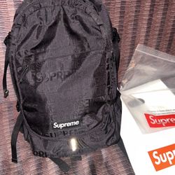 Supreme Ss Black Backpack W/tags 