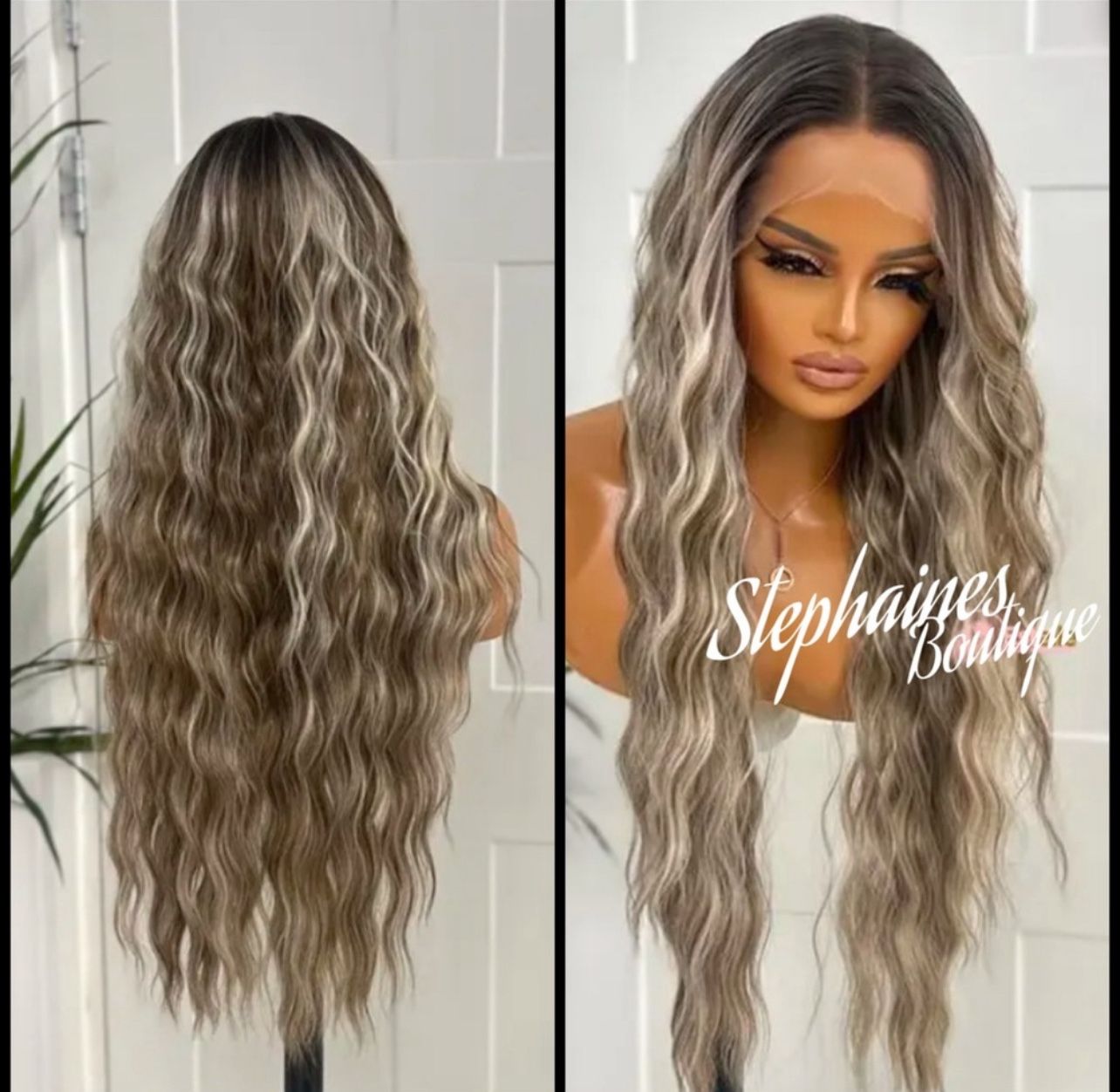 Human Hair Blended Lace Front Wig
