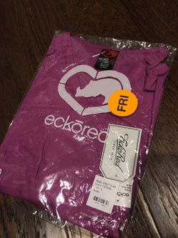 New $20 echo red scrub top