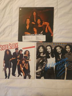 Sister Sledge 3 Vintage Vinyl Record Set-- Unplayed 30 years
