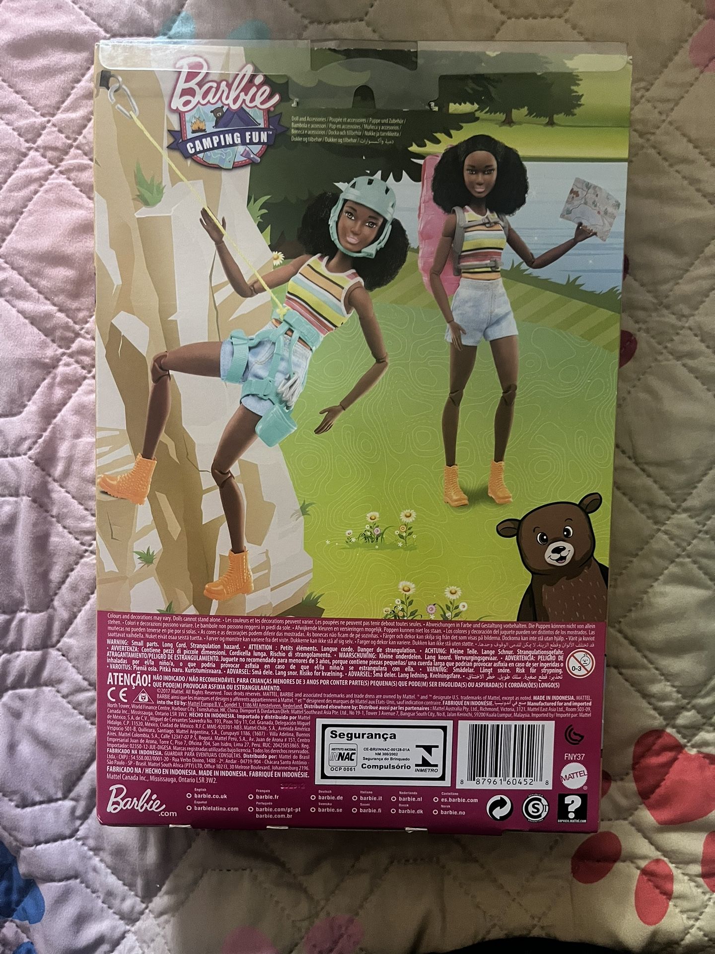 Barbie Made to Move Camping Fun Rock Climber AA African American Doll