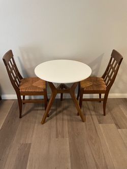 Small table and two chairs
