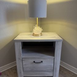 Nightstand and lamp
