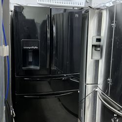 70X36X33 Kenmore four french door black refrigerator/nevera cuatro puertas 