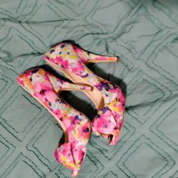 I. Miller Floral High Heels 9.5