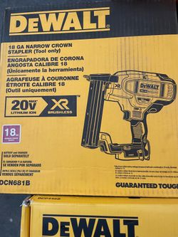 Dewalt 20v XR 18g narrow crown