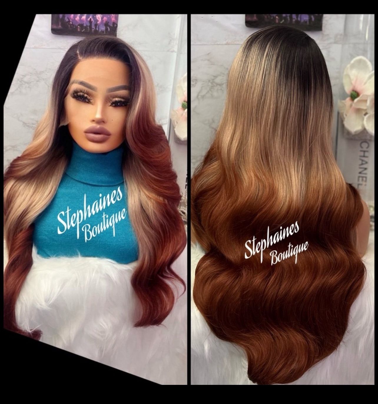 Human Hair Blended Lace Front Wig
