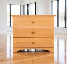 Free Delivery - Wooden 3-Drawer Dresser