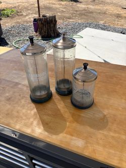 Barbicide Disinfectant Jars Set of 3