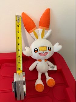 EUC Scorbunny Pokemon Center Original Plush Doll Stuffed Toy 14" Rabbit