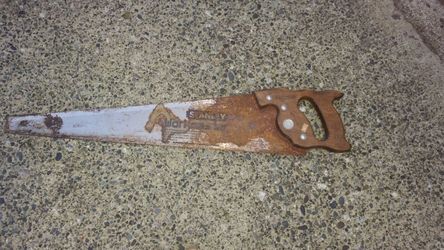 Stanley hand saw.