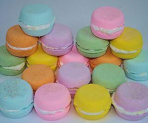 Natural bath fizzes whipped soap maroons