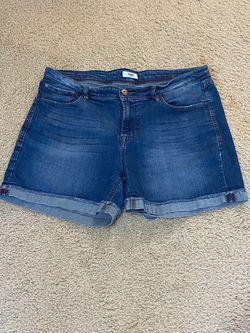 Kensie Women's Denim Jean Shorts with Cuffed Hem