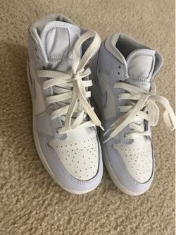 GRADE SCHOOL AIR JORDAN 1 MID Boys – Cobalt Bliss/White-neutral Grey