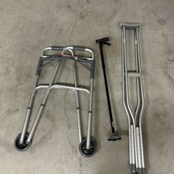 Crutches, Walker, Cane