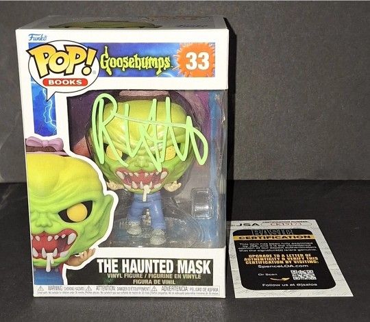 π₯ R.L. Stine Autographed Funko JSA COA π₯