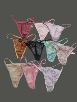 Women's Lace G-Strings - 10-Pack