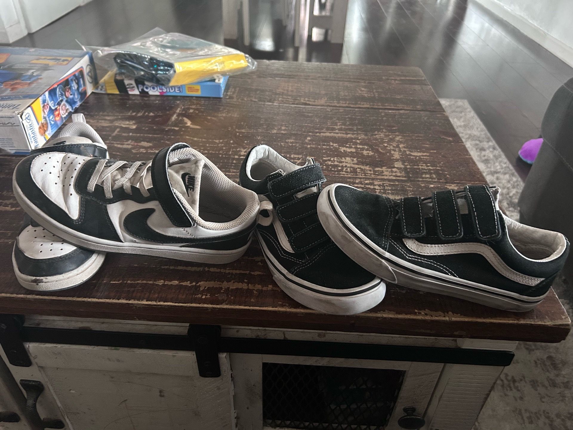 Boys Nikes and vans