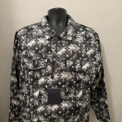 Men LV Denim Jacket 