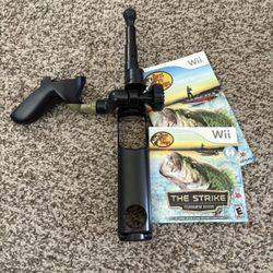 Bass Pro The Strike Fishing Game For Nintendo Wii With Accessory