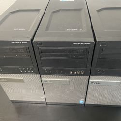 3 Dell Desktop Computer & LCD | Core i7 16GB RAM 1TB HDD | Windows 10 WiFi...