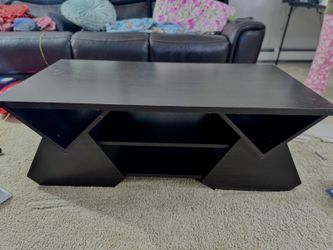 Heavy wooden teapoy or coffee table  with side storage